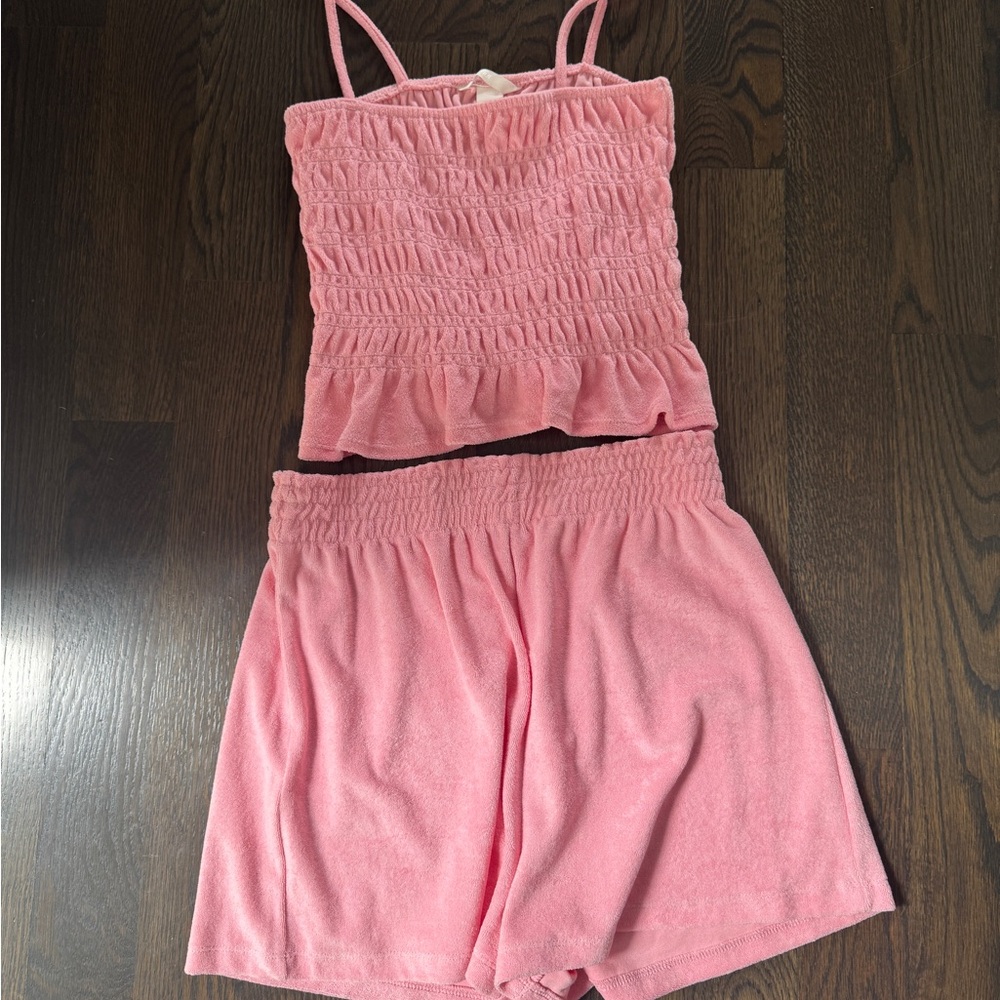 H&M - Pink Terry Matching Set - Size Small
